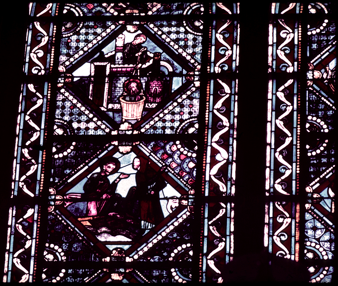 Apse, window P, section 5-6L