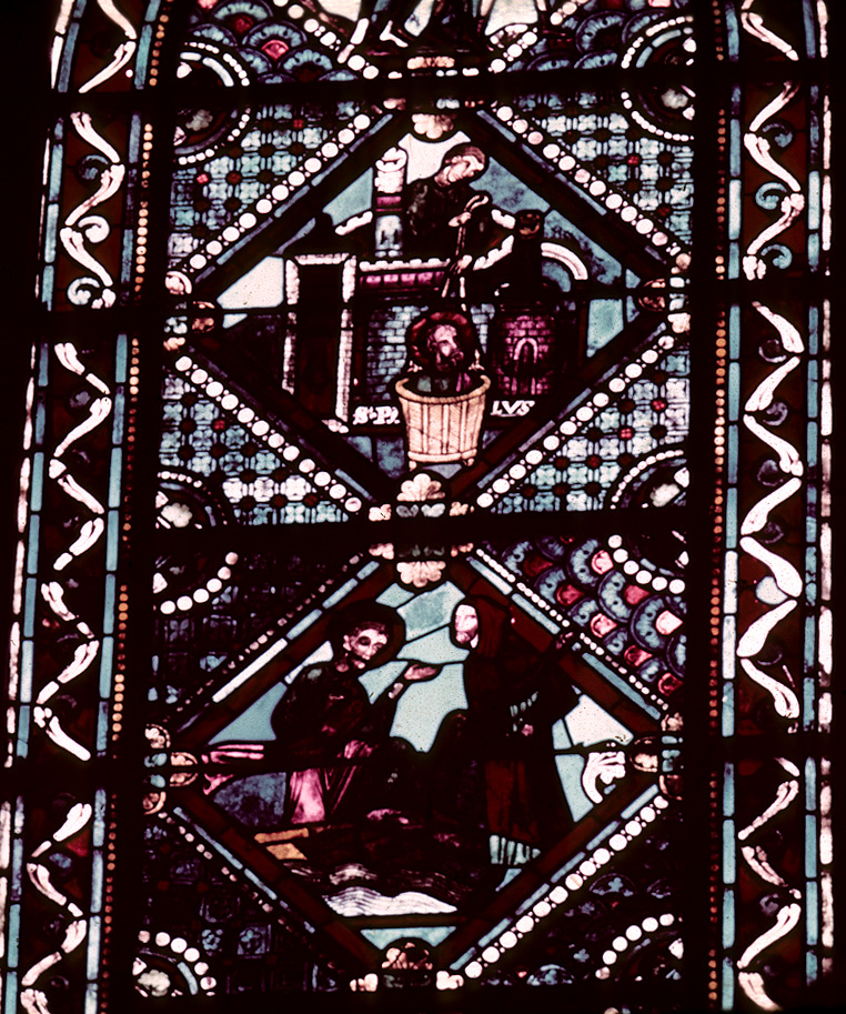 Apse, window P, section 5-6L