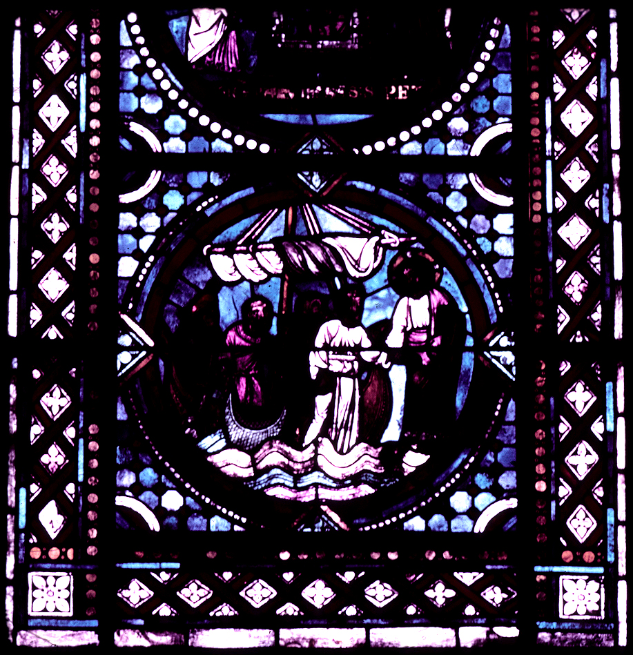 Apse, window N, section 1R