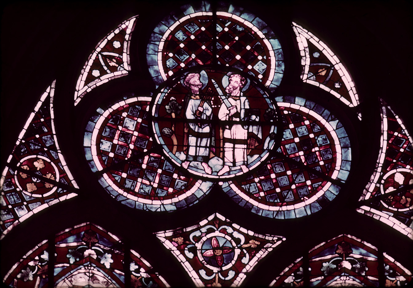 Tracery, choir, window 7