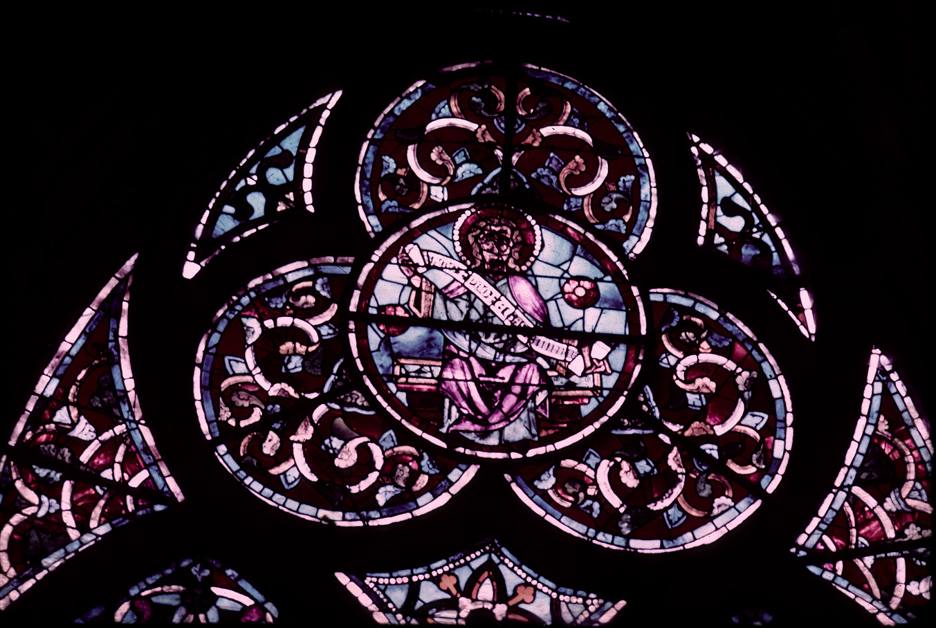 Tracery, choir, window 9