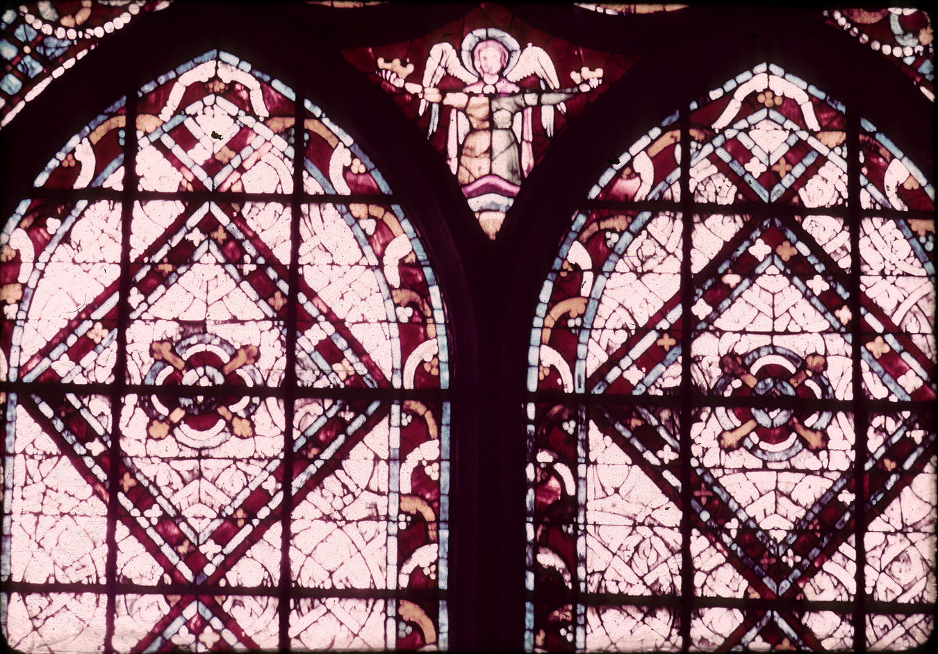 Choir, window 1, grisaille