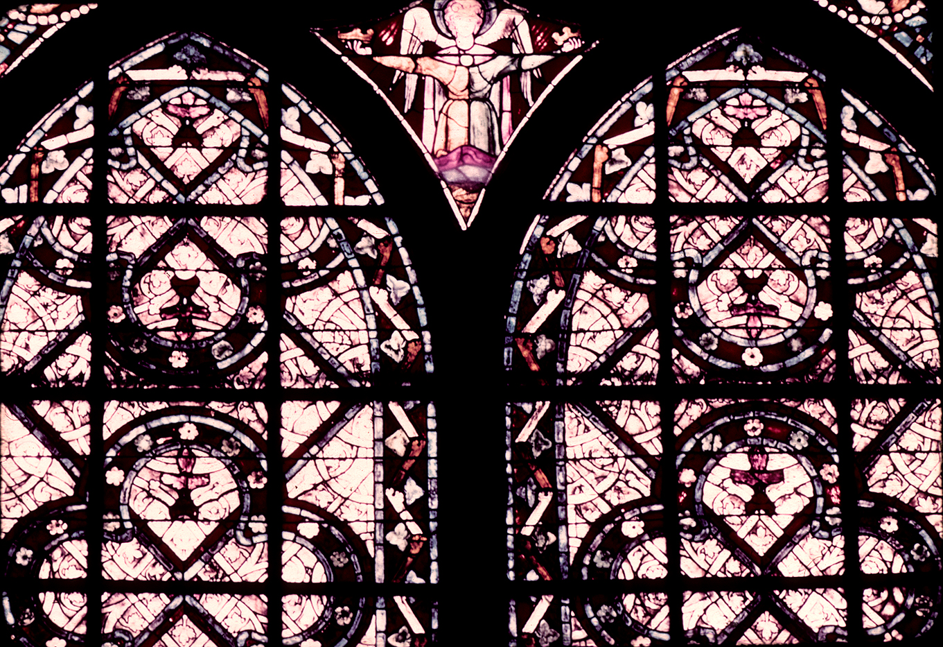 Choir, window 4, grisaille
