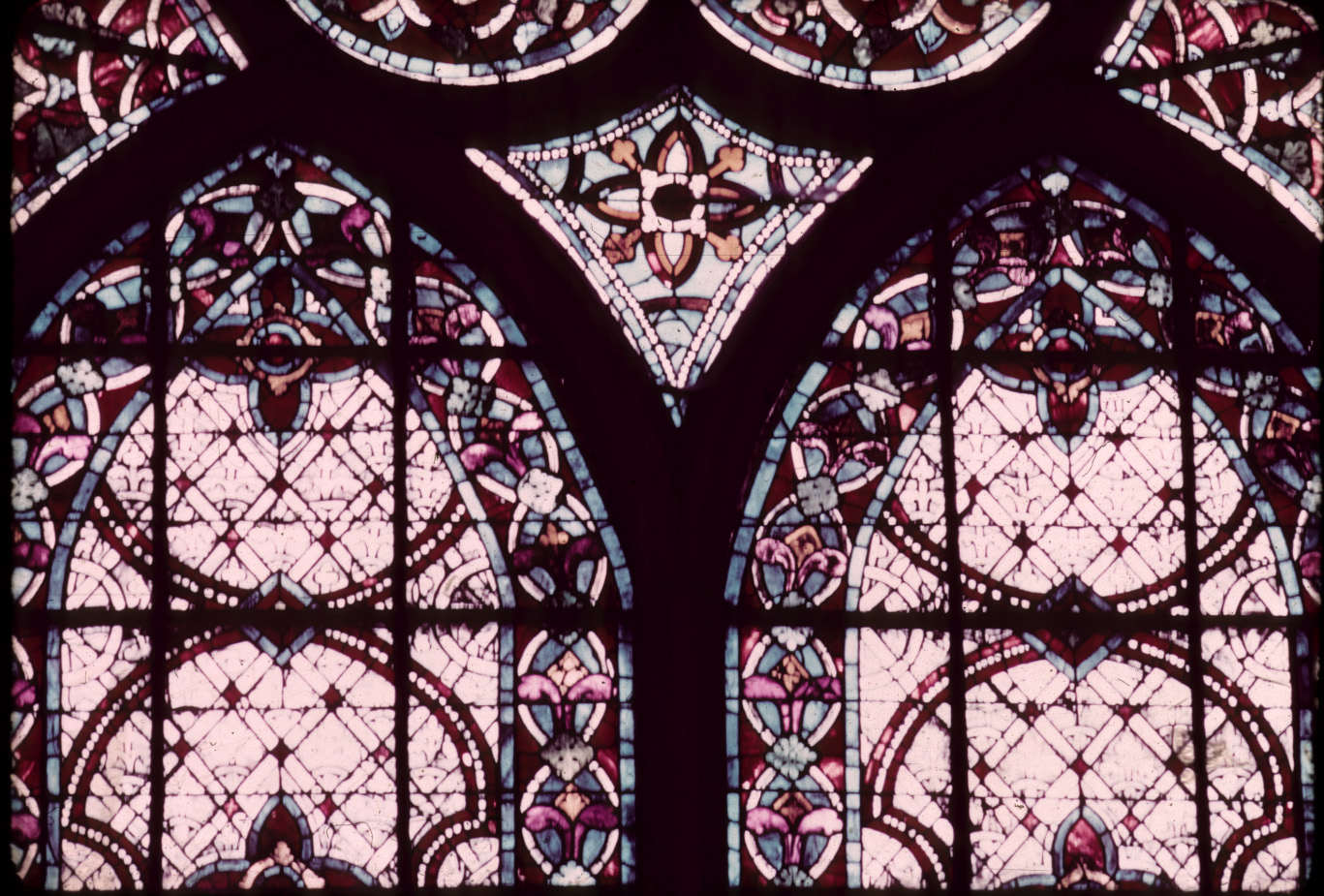 Choir, window 9, grisaille