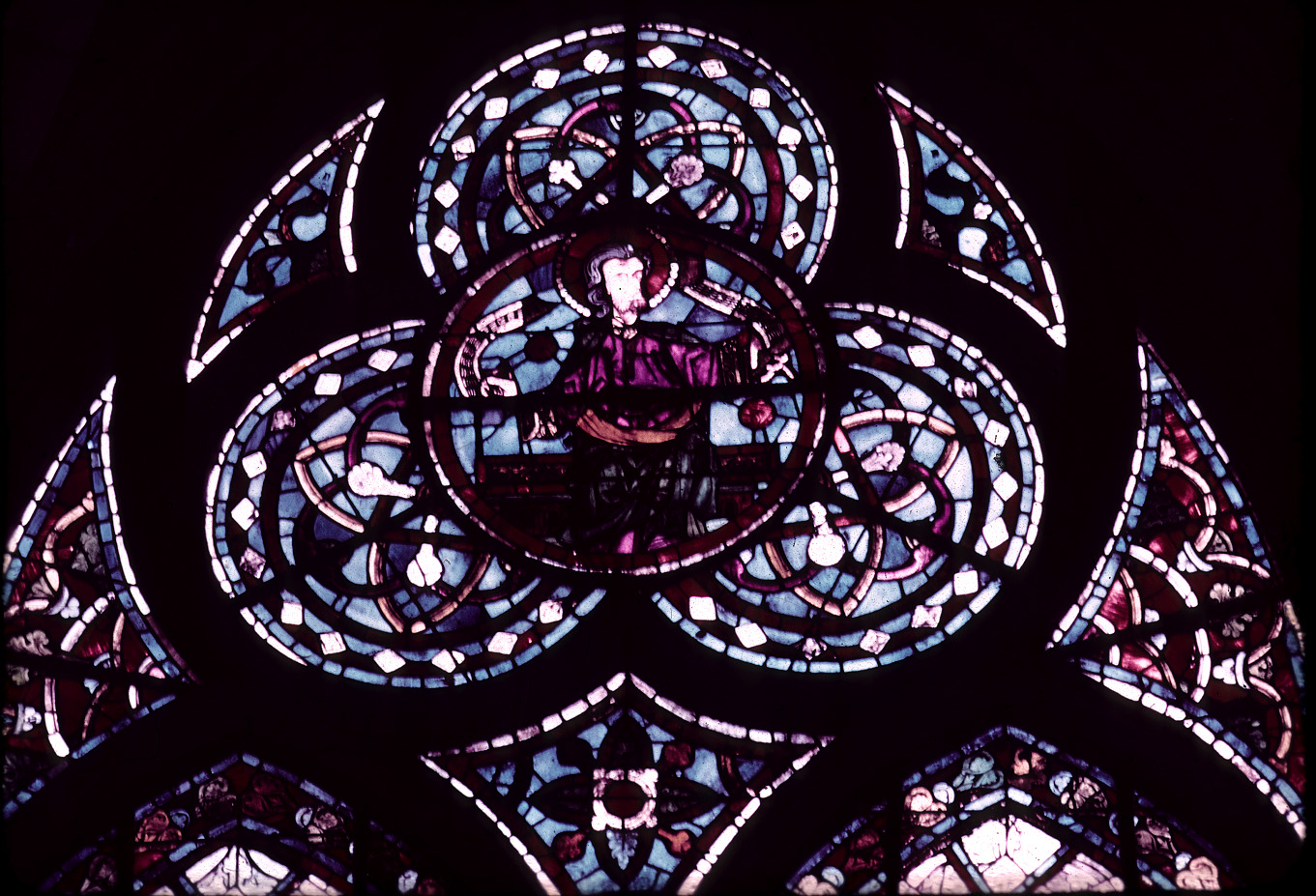 Tracery, choir, window 12