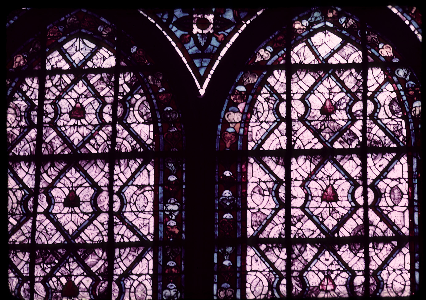 Choir, window 12, grisaille