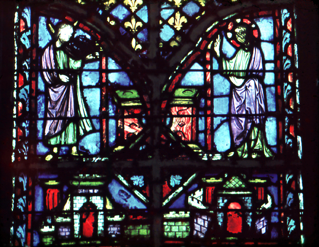 Windows north, bay 3, lancet 1, zone 1