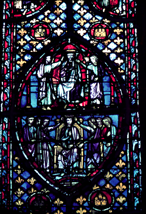 Windows north, bay 3, lancet 1, zones 2-3