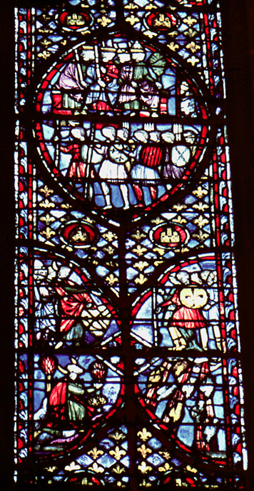 Windows north, bay 3, lancet 2, zones 9-12