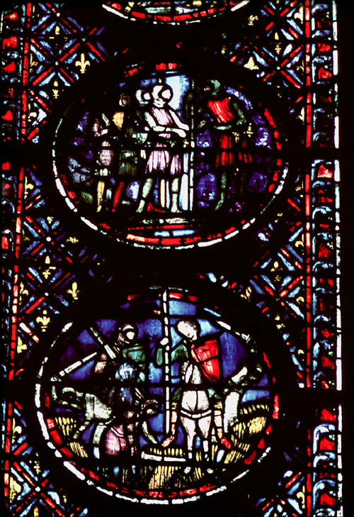 Windows south, bay 4, lancet 1, zones 2-3