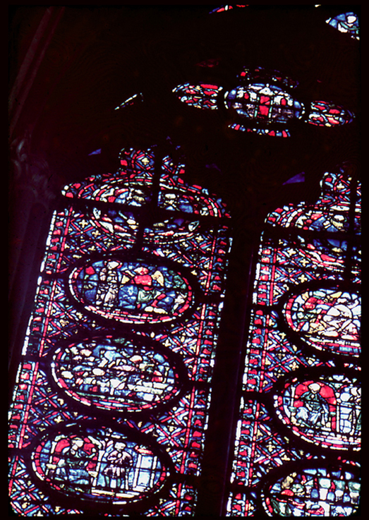 Windows south, bay 4, lancet 1, zones 13-14