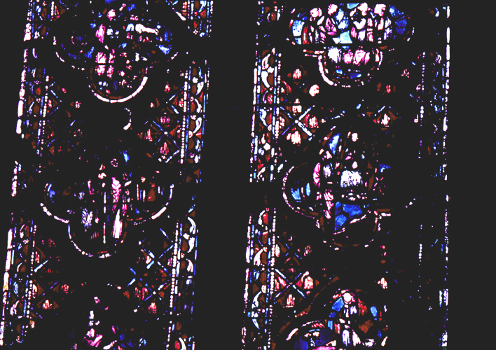 Windows, apse, bay 6, zones 1-2-3