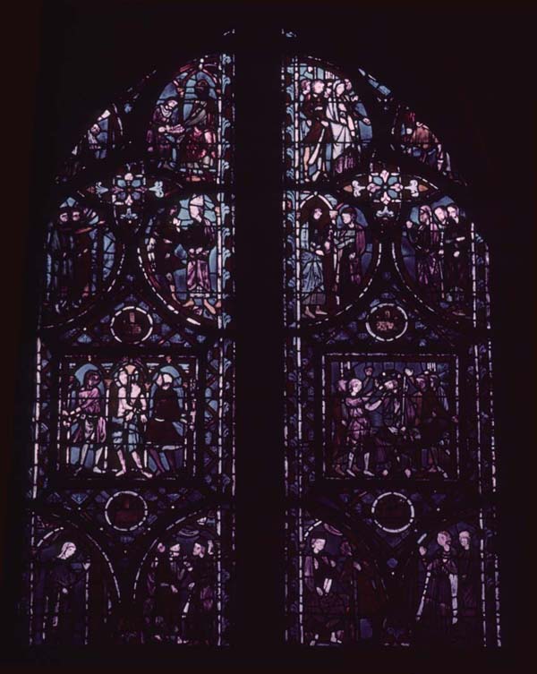 Window h 1-2, medallion