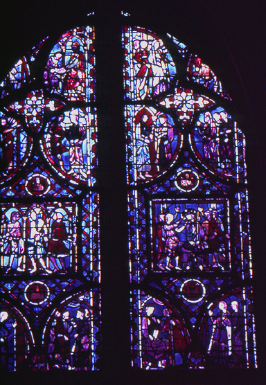 Windows, apse, bay 4, zones 4-5-6