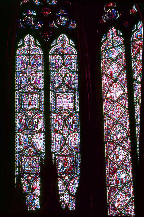 Windows, apse, bay 4, zones 11-17