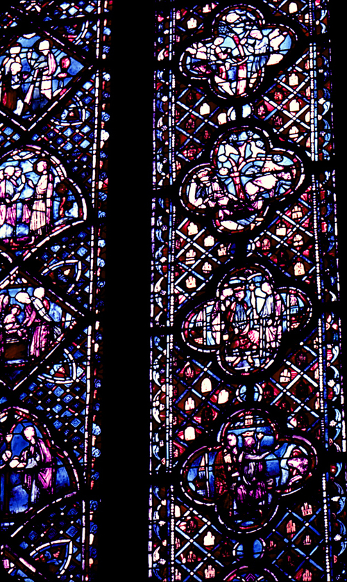Windows, apse, bay 5, lancet 2, zones 4-7