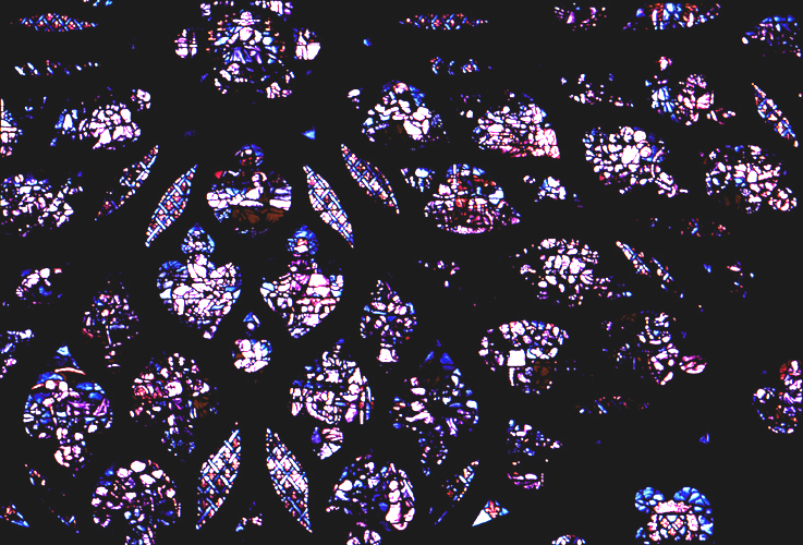 Window, west rose, bottom right quadrant