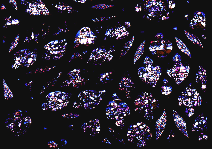 Window, west rose, bottom left quadrant