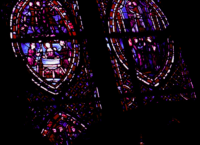 Windows, apse, bay 3, lancets 1-2, zones 2-3
