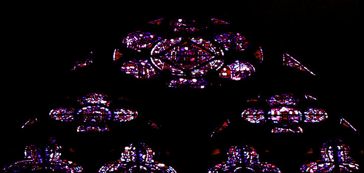 Windows south, bay 3, tracery