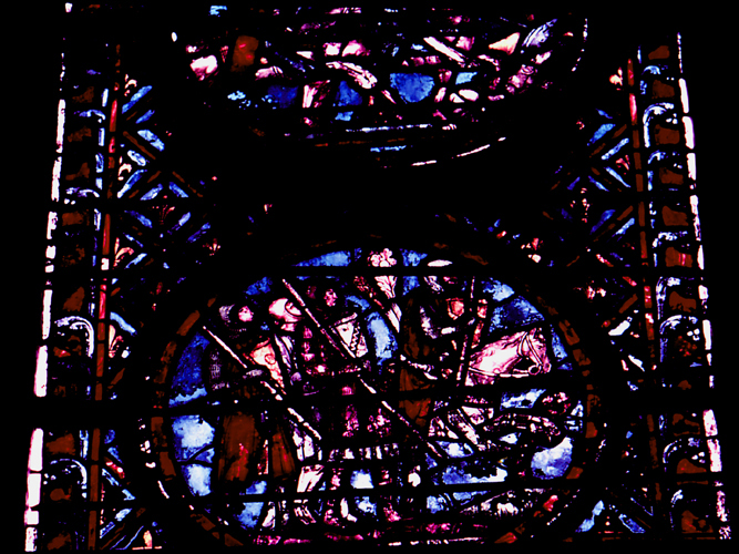 Windows south, bay 4, lancet 2, zone 1