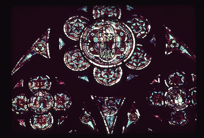 Nave, south, bottom, window 4, central rose