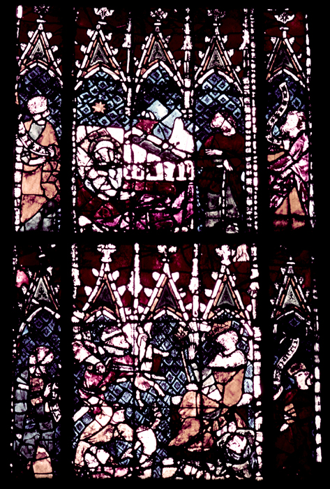 Nave, south, bottom, window 5, section B, 2-1