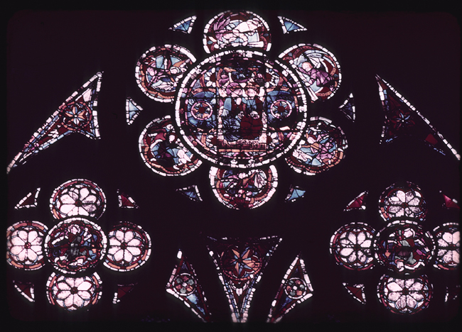 Nave, south, bottom, window 2, central rose