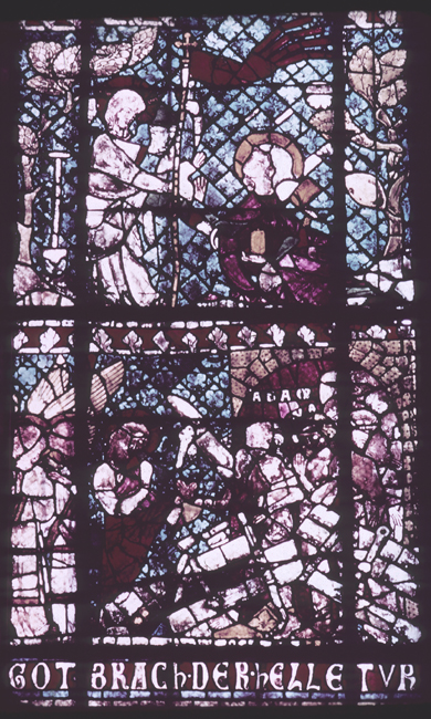 Nave, south, bottom, window 2, section A, 2-1