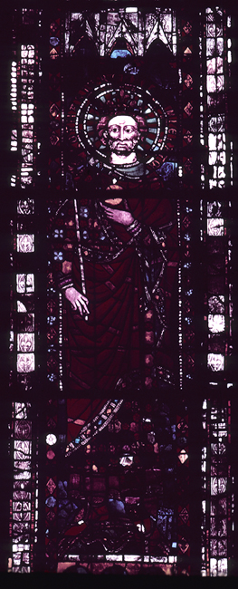 Nave, north, bottom, window 5, section A