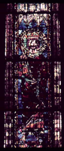 Nave, north, bottom, window 4, section D