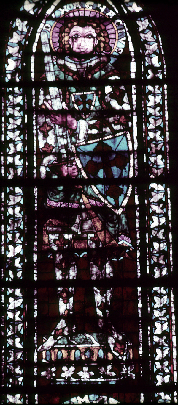 Clerestory, window 9X, section D 3