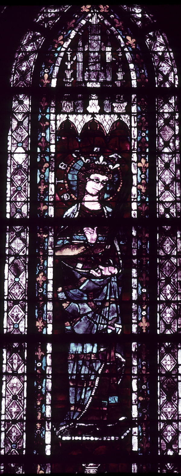 Clerestory, window 10, section D 1