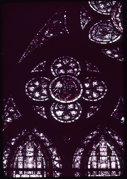 Nave, south, top, window 4, left rose