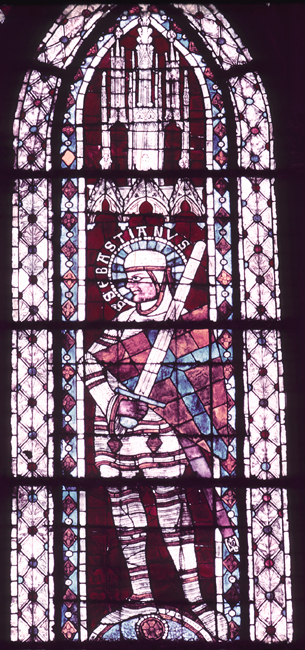 Nave, north, top, window 6, section B, 3