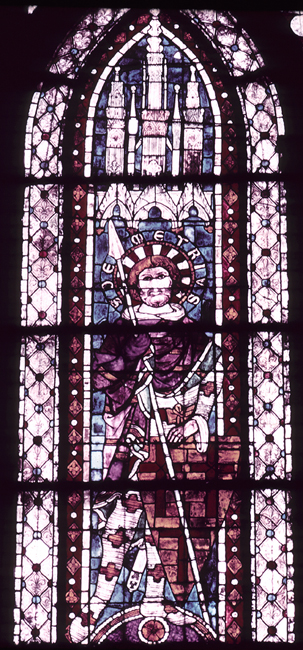 Nave, north, top, window 6, section C, 3