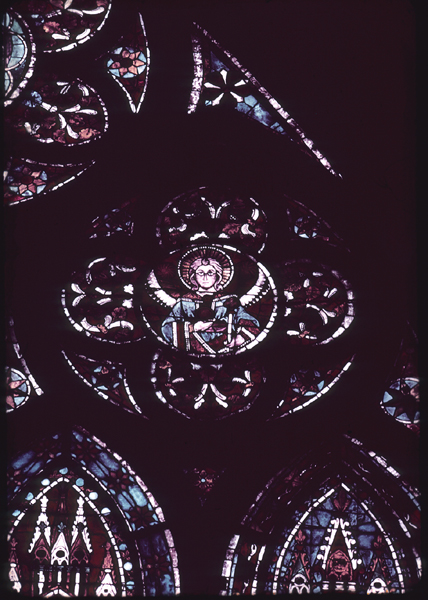 Nave, north, top, window 7, right rose