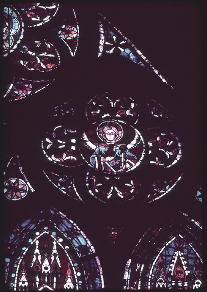 Nave, north, top, window 7, right rose