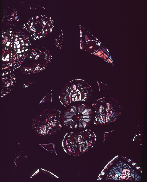 Nave, north, top, window 1, right rose