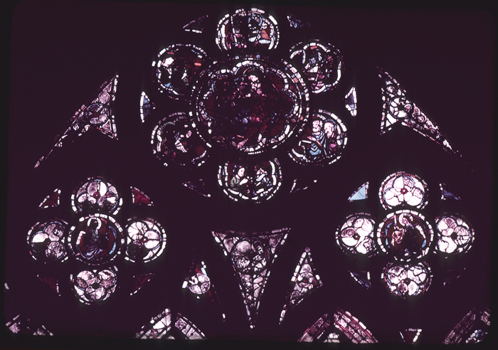 Nave, north, bottom, window 4, central rose
