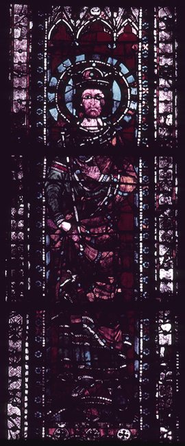 Nave, north, bottom, window 3, section A