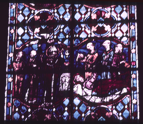 Windows, apse, south, chapel 1, window 3, zone 3