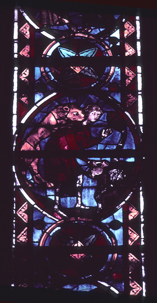 Windows, choir, north, bay 7, lancet 1, zone 4