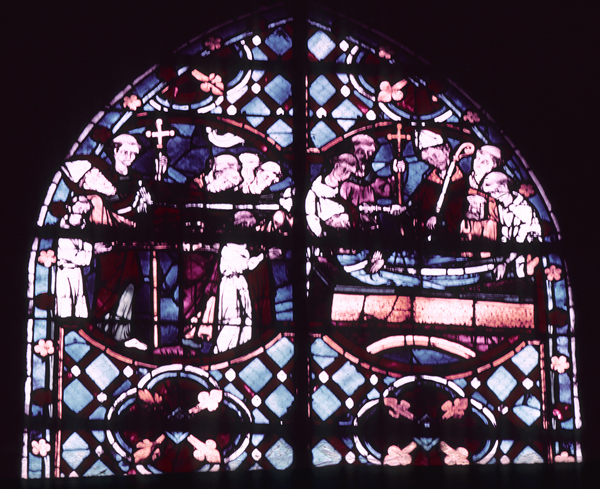 Windows, apse, south, chapel 1, window 3, zone 5