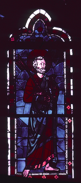 Windows, choir, triforium, north, bay 1, lancet 1