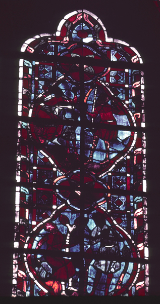 Windows, choir, north, bay 4, lancet 2, zone 6