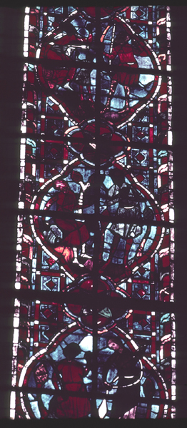 Windows, choir, north, bay 4, lancet 2, zone 5