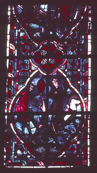 Windows, choir, north, bay 4, lancet 2, zone 1