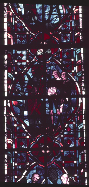 Windows, choir, north, bay 4, lancet 3, zone 2
