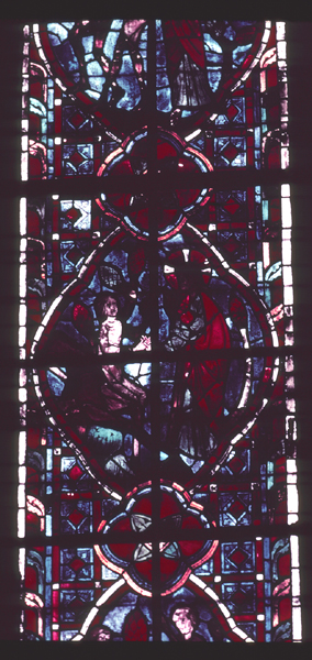 Windows, choir, north, bay 4, lancet 2, zone 2